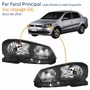 Par Farol Principal Vw Voyage G6 2013 Até 2016 Foco Simples