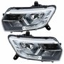 Par Farol Renault Logan Sandero 2020 2021 2022 Com Led 3 Riscos
