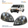 Par Farol Principal Renaut Master 2008 2009 2010 2011 2012 Máscara Cromada