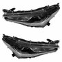 Par Farol Toyota Corolla Cross 2022 2023 2024 Máscara Negra