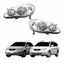 Par Farol Toyota Corolla Fielder 2005 2006 2007 Máscara Cromada