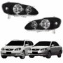 Par Farol Toyota Corolla Fielder 2003 Até 2008 Máscara Negra