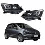Par Farol Vw Fox 2015 Até 2019 Original Friso Preto