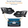 Par Farol Vw Fox Crossfox Spacefox 2015 Até 2019 Original Friso Preto