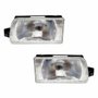 Par Farol Vw Gol G1 1991 até 1994 Saveiro Parati Voyage G1 1991 Até 1997 Foco Simples Máscara Cromada
