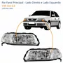 Par Farol VW Gol G3 1999 Até 2005 Foco Duplo Máscara Cromada