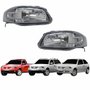 Par Farol Vw Gol G4 2005 Até 2008 Parati G4 2005 Até 2012 Saveiro G4 2005 Até 2009 Mascara Cinza Claro