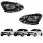 Par Farol Vw Gol G7 2016 Até 2018 Voyage G7 2017 Até 2018 Saveiro G7 2018 Até 2020 Foco Simples Friso Preto