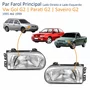 Par Farol Vw Gol Parati Saveiro G2 1995 Até 1999 Foco Simples Máscara Cromada