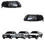 Par Farol Vw Gol Parati Saveiro G3 1999 Até 2005 Mascara Negra