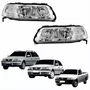Par Farol VW Gol Saveiro Parati G3 1999 Até 2005 Foco Duplo Máscara Cromada
