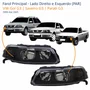 Par Farol VW Gol Saveiro Parati G3 1999 Até 2005 Foco Duplo Máscara Negra