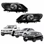 Par Farol Vw Gol Voyage G5 2009 Até 2013 Saveiro G5 2010 Até 2013 Máscara Negra