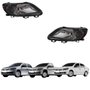 Par Farol Vw Gol Voyage Saveiro G5 2008 Até 2013 Mascara Negra