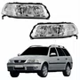 Par Farol VW Parati G3 1999 Até 2005 Foco Duplo Máscara Cromada