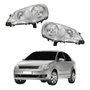 Par Farol Vw Polo 2008 Até 2014 Máscara Cromada