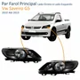 Par Farol Vw Saveiro G5 2010 Até 2013 Máscara Negra