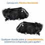 Par Farol Vw Saveiro G5 2010 Até 2013 Máscara Negra