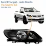 Farol Vw Saveiro G5 2010 Até 2013 Máscara Negra Lado Direito Passageiro