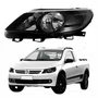 Farol Vw Saveiro G5 2010 Até 2013 Máscara Negra Lado Esquerdo Motorista
