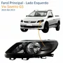 Farol Vw Saveiro G5 2010 Até 2013 Máscara Negra Lado Esquerdo Motorista