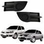 Par Grade Parachoque Dianteiro Renault Clio Hatch Sedan 2006 Até 2012 Sem Furo