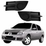 Par Grade Parachoque Dianteiro Renault Clio Sedan 2006 Até 2012 Sem Furo