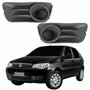 Par Grade Parachoque Fiat Palio G3 2008 2009 2010 2011 2012 Sem Furo Cinza