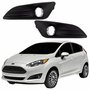 Par Grade Parachoque Ford New Fiesta 2014 2015 2016 2017 2018 Aro Cromado Com Furo
