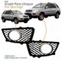 Par Grade Parachoque Kia Sportage 2009 2010 Com Furo Aro Prata
