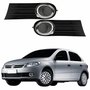 Par Grade Parachoque Vw Gol G5 2008 2009 2010 2011 2012 Sem Furo Friso Cromado