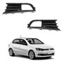 Par Grade Parachoque Vw Gol G6 2012 2013 2014 2015 2016 Com Furo Friso Cromado