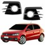 Par Grade Parachoque Vw Gol G7 2016 2017 2018 Com Furo Aro Cromado