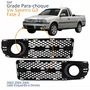 Par Grade Parachoque Vw Saveiro G3 2003 2004 2005 Com Furo Fase 2