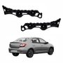 Par Guia Parachoque Traseiro Renault Logan 2015 Até 2019