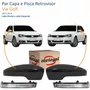 Par Kit Capa Com Pisca Retrovisor Vw Golf 2013 2014 Liso