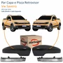 Par Kit Capa Com Pisca Retrovisor Vw Saveiro G6 2013 Até 2016 Liso