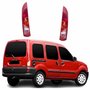 Par Lanterna Renault Kangoo 1998 Até 2007 Borda Vermelho 1 Porta Tricolor