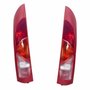 Par Lanterna Renault Kangoo 1998 Até 2007 Borda Vermelho 1 Porta Tricolor