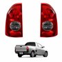 Par Lanterna Traseira Bicolor Chevrolet Montana 2003 Até 2010 Bicolor Fume
