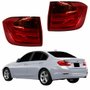 Par Lanterna Traseira Bmw Série 3 320i 325i 328i 2013 Até 2016 Bicolor Com Pisca Ambar Com Led Canto
