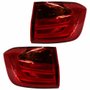 Par Lanterna Traseira Bmw Série 3 320i 325i 328i 2013 Até 2016 Bicolor Com Pisca Ambar Com Led Canto