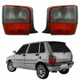 Par Lanterna Traseira Fiat Uno 2004 Até 2011 Fume