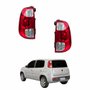 Par Lanterna Traseira Fiat Uno Vivace 2011 2012 2013 2014 Bicolor Cristal