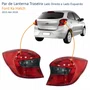 Par Lanterna Traseira Ford Ka Hatch 2015 Até 2018 Fumê