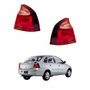 Par Lanterna Traseira Gm Corsa Sedan Frente Montana 2003 Até 2010 Ré Rosa