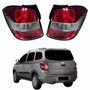 Par Lanterna Traseira Gm Spin 2013 Até 2018 Bicolor Cristal Borda Preta