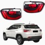 Par Lanterna Traseira Jeep Compass 2017 2018 2019 2020 2021 Com Led Canto
