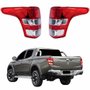 Par Lanterna Traseira Mitsubishi L-200 Triton 2017 2018 2019 2020 Bicolor Cristal