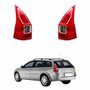 Par Lanterna Traseira Renault Megane Grantour 2010 2011 2012 Bicolor Cristal Com Friso Cromado